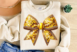 Sequin Softball Bow | PNG File