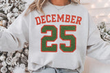 December 25 Faux Crochet | Christmas Sublimation PNG
