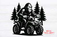 Sasquatch on ATV | Funny ATV SVG Cut File