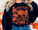 Just a Girl Who Loves Fall | Fall SVG Cut File