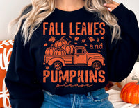 Fall Leaves and Pumpkins Please | Fall SVG Cut File