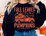 Fall Leaves and Pumpkins Please | Fall SVG Cut File