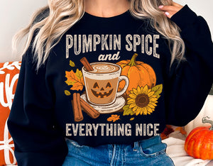 Pumpkin Spice And Everything Nice | Fall Sublimation PNG