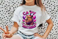 Capybara Birthday | PNG Print File