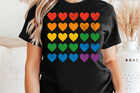 Pride Flag Hearts | LGBTQ Pride PNG File