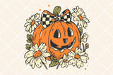 Jack-o-lantern with Bow | Halloween Sublimation PNG