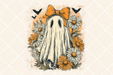 Sheet Ghost with Bow | Halloween Sublimation PNG