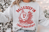 Balls Deep In Christmas Spirit | Funny Christmas SVG Cut File