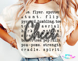 Cheer Word Art | Cut File