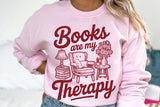 Books Are My Therapy | Book SVG Cut File