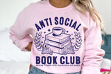 Anti Social Book Club | Book SVG Cut File