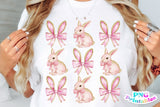 Easter Bows and Bunnies | Easter PNG FIle