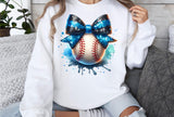 Baseball With Bow | PNG Sublimation File