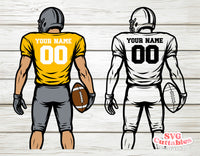 Football Template 0080 | SVG Cut File