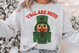 Faux Embroidery Y'all Are Nuts | Christmas Sublimation PNG