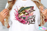 Reel Girls Fish | Fishing PNG Print File