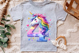 Fourth Birthday Unicorn | PNG Print File