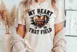 My Heart Is On That Field Football | PNG Sublimation File