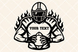 Football Template 0079 | SVG Cut File