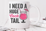 I Need A Huge Cocktail | Funny SVG Cut File
