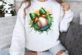 Baseball With Bow | PNG Sublimation File