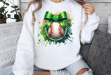 Baseball With Bow | PNG Sublimation File