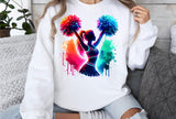 Neon Cheerleader | PNG Sublimation File