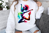 Neon Cheerleader | PNG Sublimation File