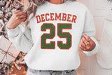 December 25 Faux Crochet | Christmas Sublimation PNG
