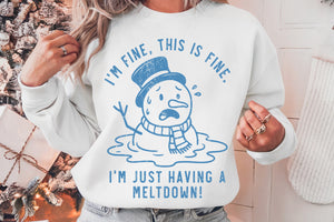 Just Having a Meltdown | Funny Christmas SVG Cut File