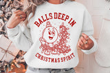 Balls Deep In Christmas Spirit | Funny Christmas SVG Cut File