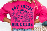Anti Social Book Club | Book SVG Cut File