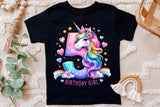 Birthday Girl Fifth Birthday Unicorn | PNG Print File