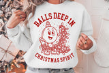 Balls Deep In Christmas Spirit | Funny Christmas SVG Cut File