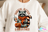 Thankful Blessed and Kind of A Mess | Fall Sublimation PNG