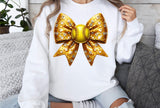 Sequin Softball Bow | PNG File