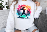 Softball Silhouette Neon | PNG File