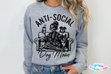 Anti-social Dog Mom | PNG Sublimation File