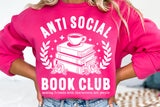 Anti Social Book Club | Book SVG Cut File