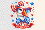 Red White and Goose | Fourth of July | PNG Sublimation File