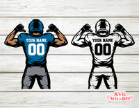 Football Template 0081 | SVG Cut File
