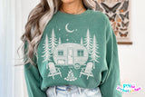 Retro Camper Scene Camping | PNG Sublimation File