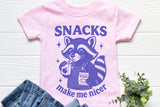 Snacks Make Me Nicer | Toddler SVG Cut File