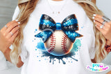 Baseball With Bow | PNG Sublimation File