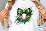 Baseball With Bow | PNG Sublimation File