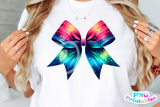 Neon Cheer Bow | PNG Sublimation File