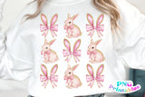 Easter Bows and Bunnies | Easter PNG FIle