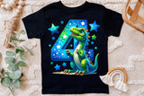 Fourth Birthday Dinosaur | PNG Print File