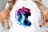 Neon Cheerleader | PNG Sublimation File