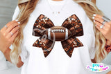 Football Coquette Bow | PNG Sublimation File